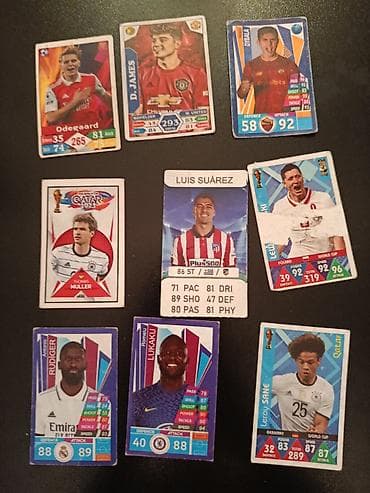 gitara sekilleri: Futbolçu kartları kolleksiyası – müxtəlif seriyalar və liqalardan Cox — 2