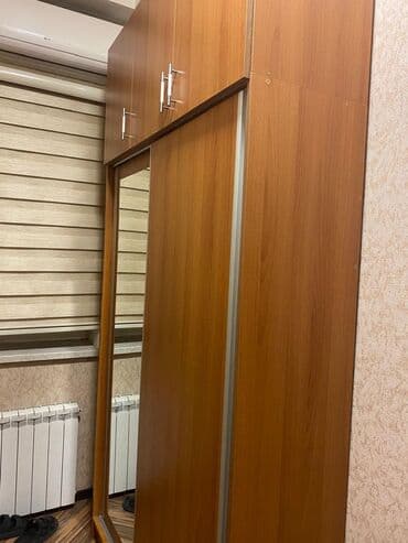 taxta şkaf: İşlənmiş, Kupe, 2 qapılı Düz dolab, Qarderob, paltar dolabı — 1