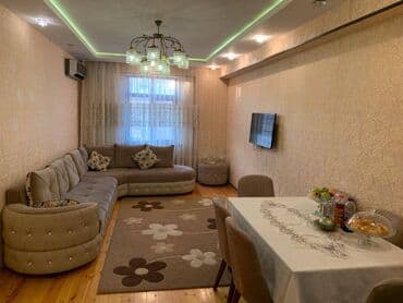 inqilabda kirayə evlər: 3 otaqlı, Yeni tikili, 86 kv. m — 2