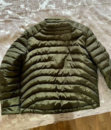 qısa kişi gödəkçələri: Yüngül kişi paltosu – qış/payız üçün - Rəng: xaki (zeytun yaşılı) - — 2