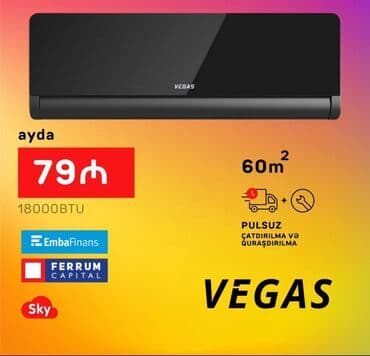 Kondisioner AUX, Yeni, 40-45 kv. m, Xarici blok, Kredit var, Pulsuz quraşdırılma lalafo.az -da Kondisioner AUX, Yeni, 40-45 kv. m, Xarici blok, Kredit var, Pulsuz quraşdırılma