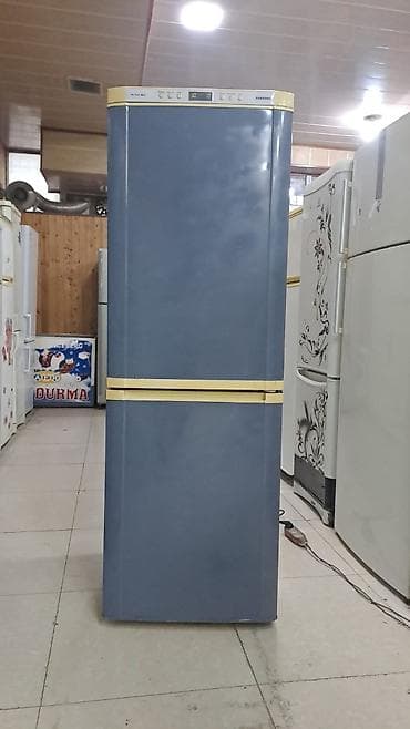 telfonlarin satisi: 2 qapılı Samsung Soyuducu Satılır, rəng - Mavi — 1