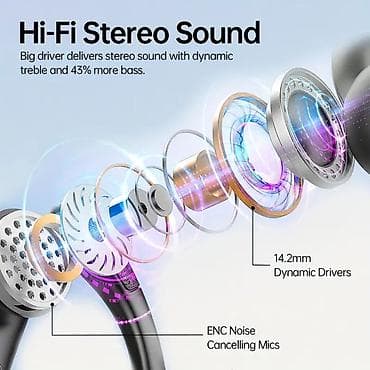 Микрофоны: Новый Беспроводные (Bluetooth) Наушники, цвет - Черный — 3