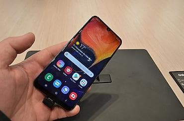 philips xenium x501: Samsung Galaxy A50, 128 GB, rəng - Mavi, Zəmanət, Barmaq izi, İki sim kartlı — 1