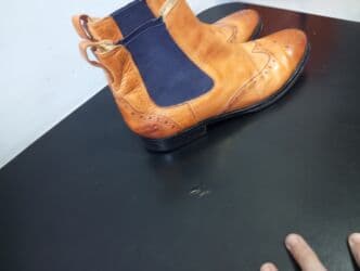 əsgər çəkməsi: Qısaboğaz, Ölçü: 37, rəng - Narıncı, Yeni — 5