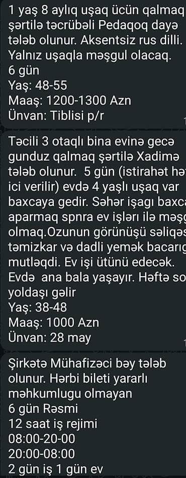 Yeni vakansiyalar var — 5