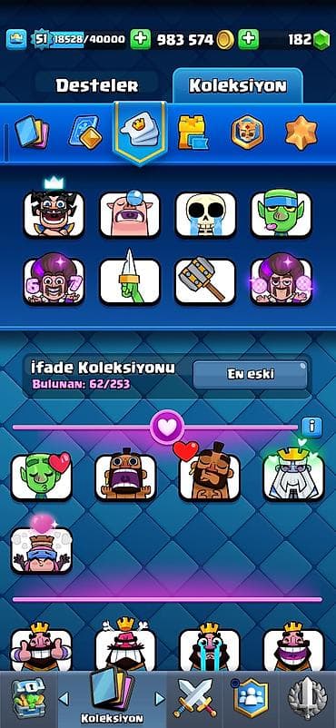 Clash Royale hesabı – yüksək səviyyəli kolleksiya və zəngin resurslar — 2