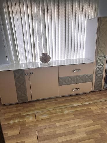 desti: Qonaq otağı üçün modul mebel dəsti - TV stendi və arxa panel: Geniş — 2