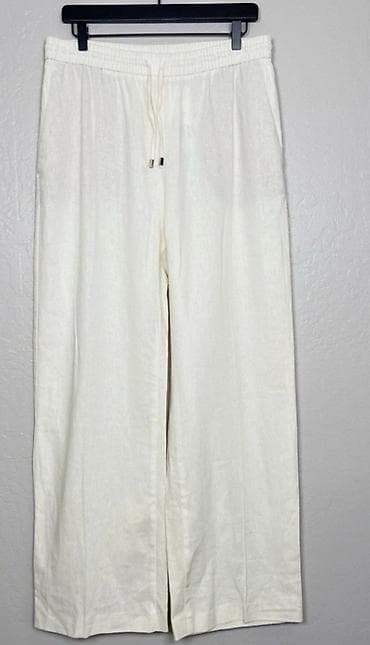 qadın şalvar: Kətan şalvar.Brend ZARA.M ölçü.Təzədir.Etiketlidir.Almaniyadan — 2