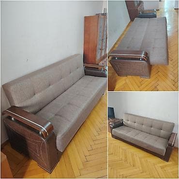Divan 170 azn açılandır. Baza yoxdur. Uzunluq 2.22 Dərinlik 70 sm.Heç