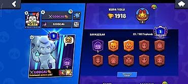 n12 pro: Brawl Stars oyun hesabı - Kupa yolu: 1918 kupa - Toplam prestij: 1 - — 1
