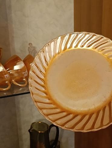 cay: Çay dəsti, rəng - Narıncı, Şüşə — 5