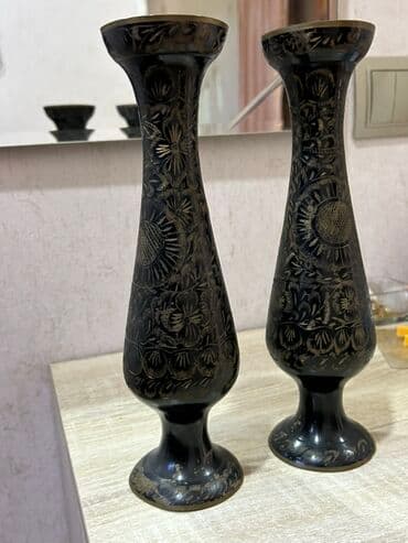 kala gul: Vaza dəsti, Metal — 1