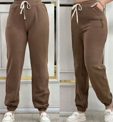 Qadın üçün rahat idman şalvarları - Model: jogger kəsim - Rənglər