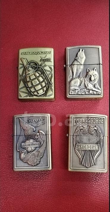 Kolleksiya üçün metal benzinli çaxmaqdaşları – 4 ədəd. Ədədi 12 azn - — 1
