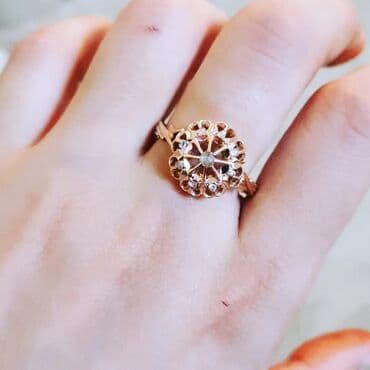 золотые комплекты с бриллиантами в баку: Обручальные, Кольцо, Желтое золото, 583 проба, Бриллиант, 0.26-0.50 карат — 1