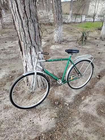 Velosiped aksesuarları: Şəhər/klassik tip velosiped - Rəng: yaşıl gövdə, gümüşü çəngəl və — 2