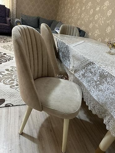 baxca stolu: Qonaq otağı üçün, Açılan, Dördbucaq masa, 6 stul — 3