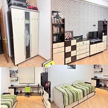 kamp stol: Oğlan üçün, İşlənmiş, Təknəfərlik çarpayı, Yazı masası, Dolab — 1