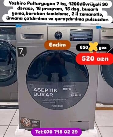 samsun a25: Paltaryuyan maşın 8 kq, Yeni, Pulsuz çatdırılma — 10