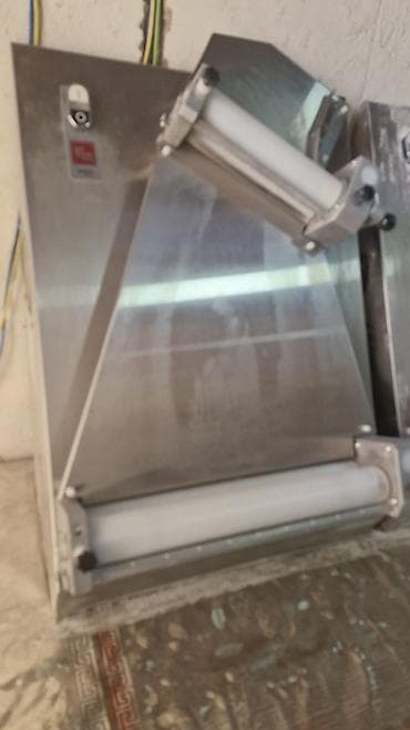 kafe aparati: Pizza xəmir yayma aparatı – elektriklə işləyən, paslanmayan poladdan — 2