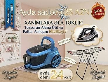 buxar təmizləyici: Məhsul paketi: Tozsoran + Hədiyyə ütü və paltar asılqanı - Güclü — 1