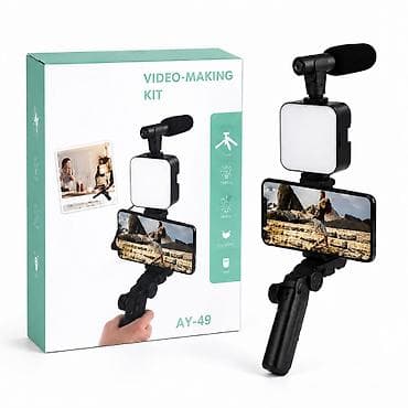 tripod led: Video-Making Kit AY-49 – smartfonla videoçəkiliş üçün tam həll — 1