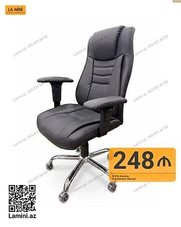 LA MINI ofis kreslosu - Material: Yumşaq, asan təmizlənən eko–dəri — 1