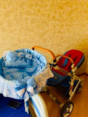 uwaq kalyaskasi: Çıxarıla bilən beşikli araba, Anex, Yeni, Cins: Oğlan, Yaş: 30 ay, Pulsuz çatdırılma — 2