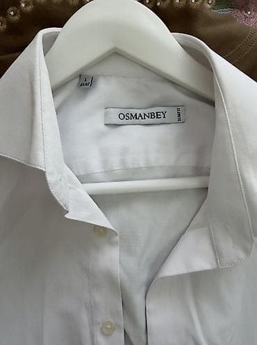 Рубашки: Мужская рубашка, L, цвет - Белый — 2