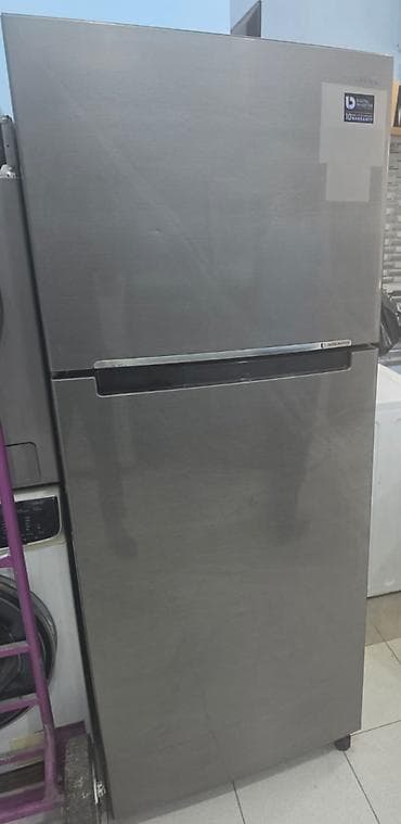 Samsung iki qapılı soyuducu (üstdə dondurucu) - Rəng: inox