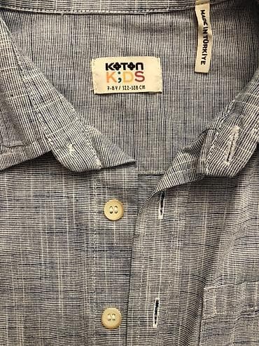 Köynəklər: Рубашки Rubashki Yeni kimidir Koton Kids oğlan köynəkləri – 2 ədəd — 6