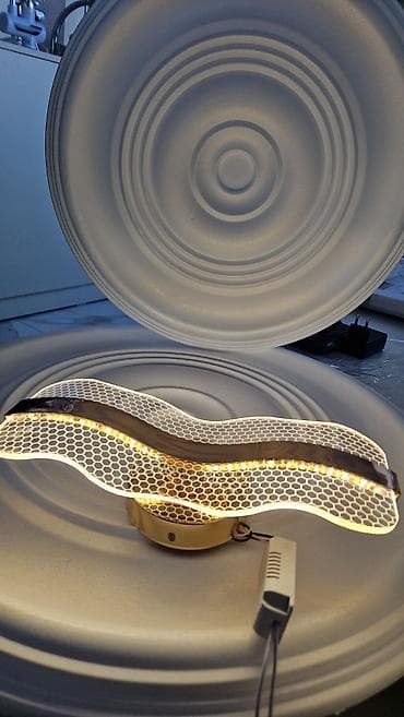 Müasir LED dekorativ bra-lar (divar lampaları) - Dizaynlar: dalğalı