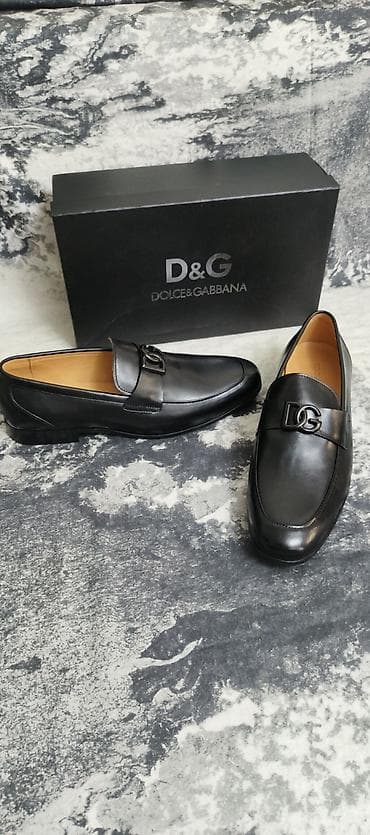 Кожаные туфли Итальянского бренда Dolce Gabbana. Размер 43. Made in