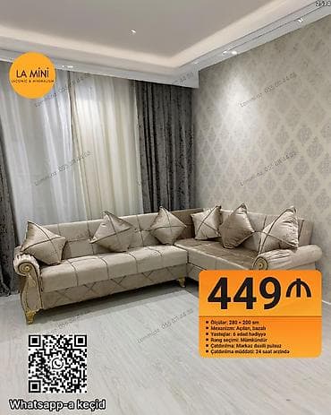 Künc divan, Açılan, Bazalı, Parça, Şəhərdaxili pulsuz çatdırılma