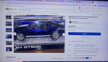 metbex tavan modelleri: Коллекционная модель Ford Mustang Shelby GT500 blue with white stripe — 20
