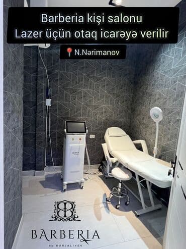 1 комнатная студия: N.Nerimanovda yerlesen salonumuzda lazer ucun otag icareye verilir — 1