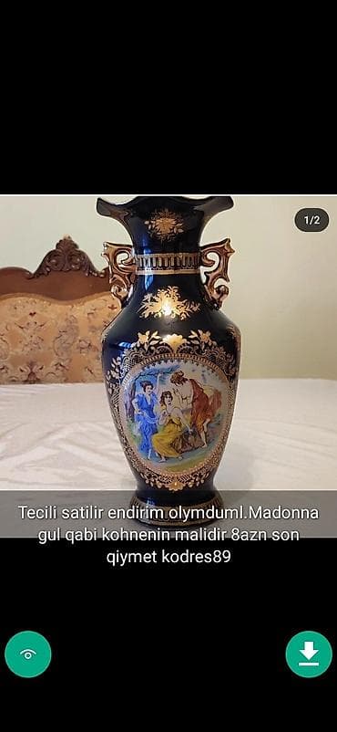 cennet gülü: Gul qabi Vazalar dekor Şekillerde qiymetler melumatlar qeyd olunub — 6