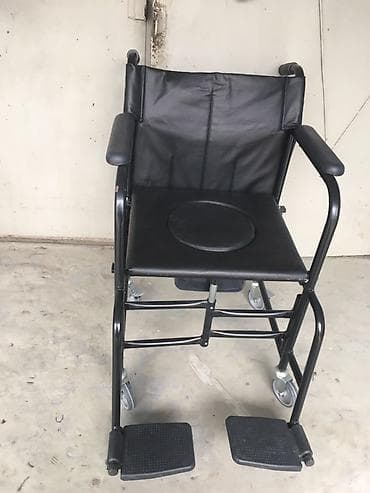 Tualet funksiyalı əlil arabası (komod tipli) Ağır çəki üçün nəzərdə