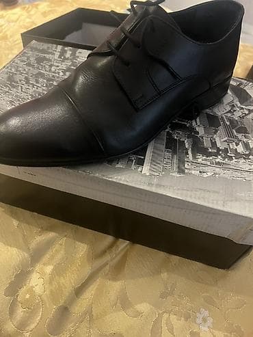 Туфли: Kişi üçün klassik dəri ayaqqabı - Rəng: qara - Üst material: hamar — 2