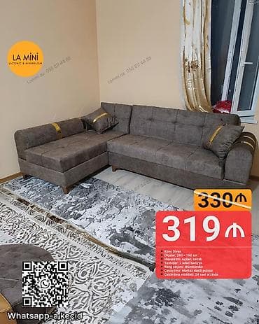 saat kəmər: Künc divan, Açılan, Bazalı, Parça, Şəhərdaxili pulsuz çatdırılma — 1