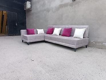 Künc divan, Yeni, Açılmayan, Bazasız, Vеlur parça, Ödənişli çatdırılma — 3