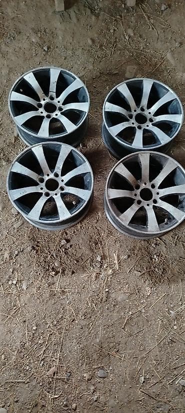 chevrolet arxa stop: 4 ədəd yüngül lehimli disk dəsti - Rəng: gümüşü/qaranlıq iki rəngli — 4