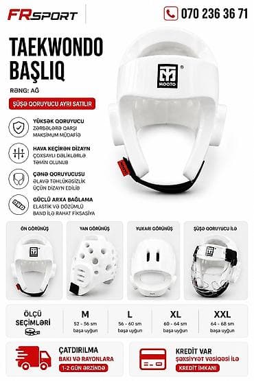 💥 taekvondo dəbilqə,kask, taekvondo kaski, ✅ 7/24 əlaqə saxlaya — 1