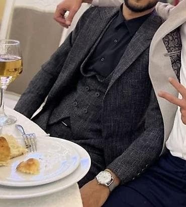 irshad telecom is saatlari: Kostyum, Demisezon, rəng - Boz — 3