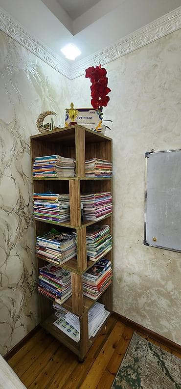 Kitab rəfi, Corner shelf