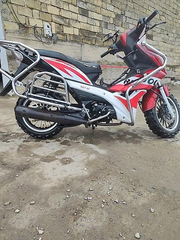 vectra fara: Rider SKY 49 skuter/moped - Rəng: qırmızı-ağ idman üslubunda kuzov, - — 3