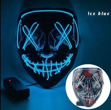 костюмы на хэллоуин в баку: Led işıqlı maska, Ucuz və keyfiyyətli maldi, qaranlıqda çox gözəl işıq — 4