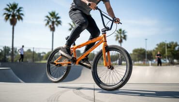 idman alət: Bu, rəngli portağal rəngli "Avenger" markalı BMX velosipedidir. Qara — 1