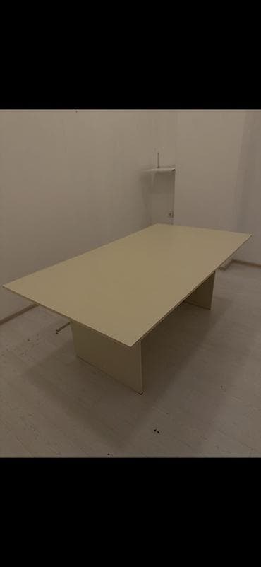 ofis ucun stol: Dördbucaq masa, Siyirməsiz, Laminat — 2